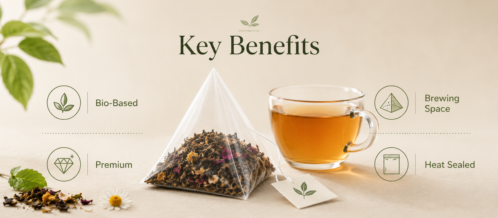 PLA tea bag Main Advantages